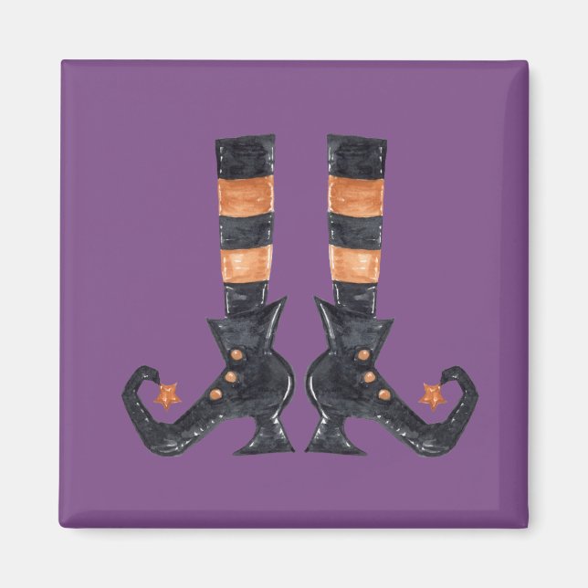 Halloween Witch Feet Magnet (Framsidan)