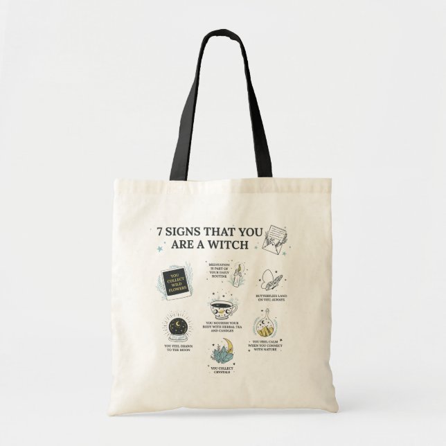 Halloween Witch Gag Costume Bus eller godis Tygkasse (Framsidan)