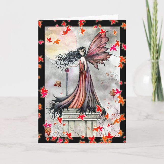 Halloween Witch Gothic Fairy Card Kort (Framsida)