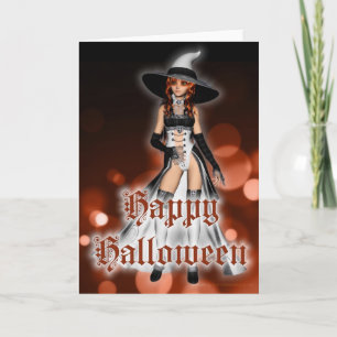 Halloween Witch Happy halloween-hälsningskort 2 Kort