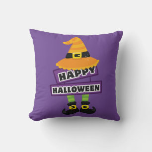 Halloween Witch Hat and Shoes Kudde