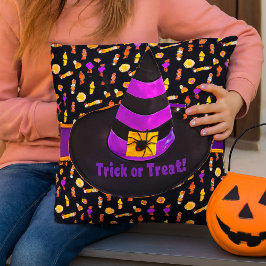Halloween Witch Hat/Bus eller godis Kudde