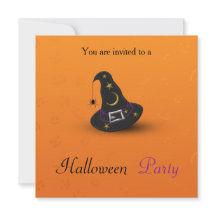 Halloween Witch Hat med Spider