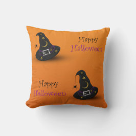 Halloween Witch Hat med Spider Kudde