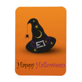 Halloween Witch Hat med Spider Magnet