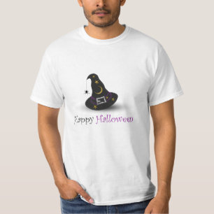 Halloween Witch Hat med Spider - Shirt Tee Shirt