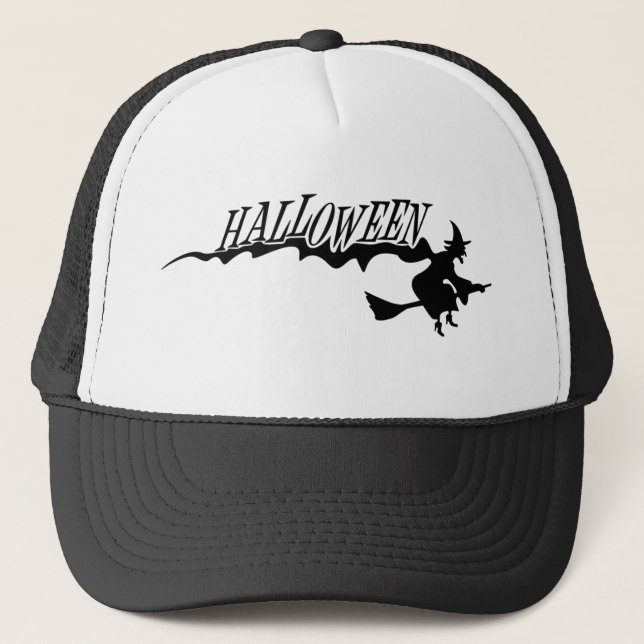 Halloween Witch Hat Truckerkeps (Framsida)