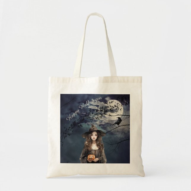 Halloween Witch i Moonlight Tygkasse (Framsidan)