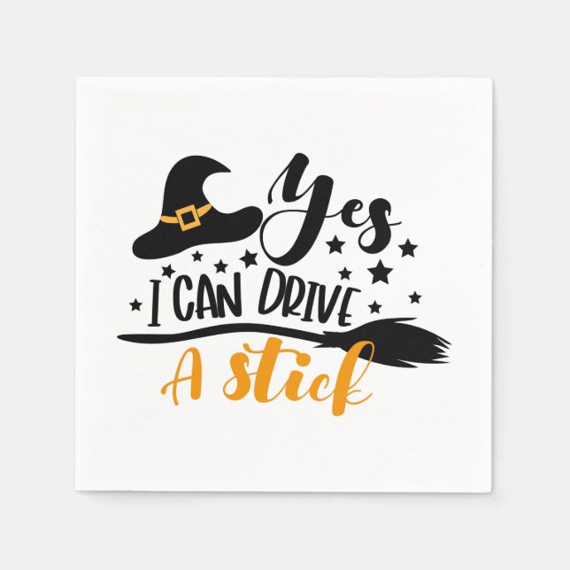 Halloween Witch. Ja, jag kan köra ett stift. Pappersservett (Framsidan)