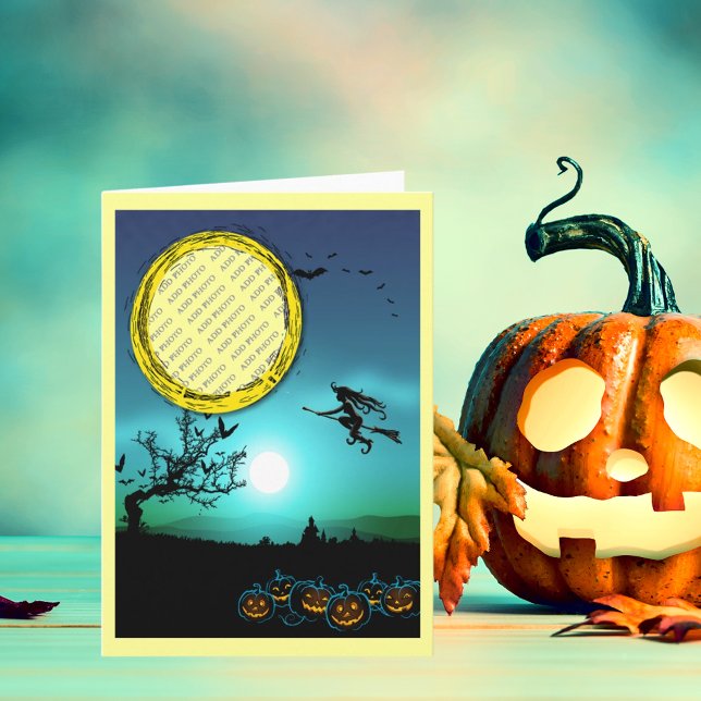 Halloween Witch, Jack o'Lanternor, Photo Ram Kort (Skapare uppladdad)
