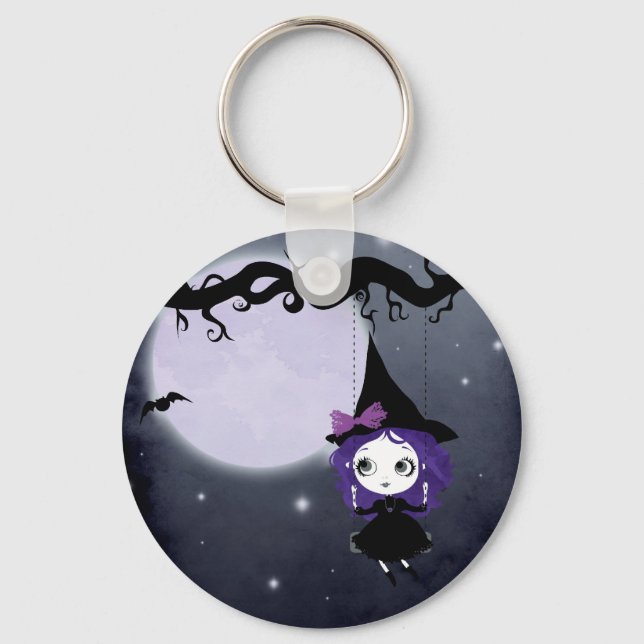 Halloween Witch Keychan Nyckelring (Framsida)