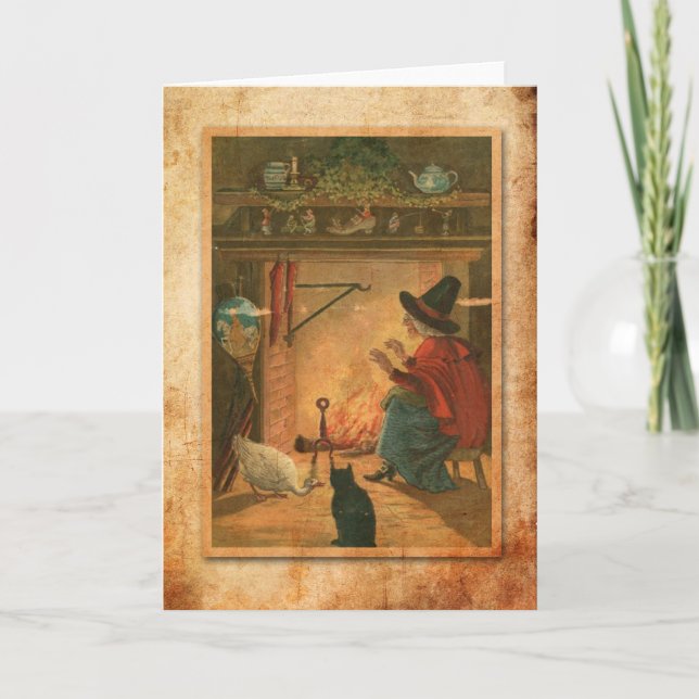 Halloween Witch Kort (Framsida)