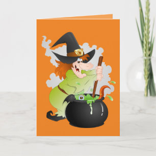 Halloween Witch Kort
