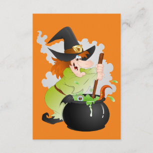 Halloween Witch Kort