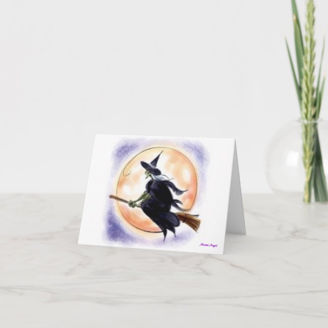 Halloween Witch Kort (Framsida)