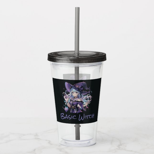 Halloween/Witch/lila Take Away Mugg (Framsida)