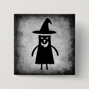 Halloween Witch (lite läskigt) Button Knapp