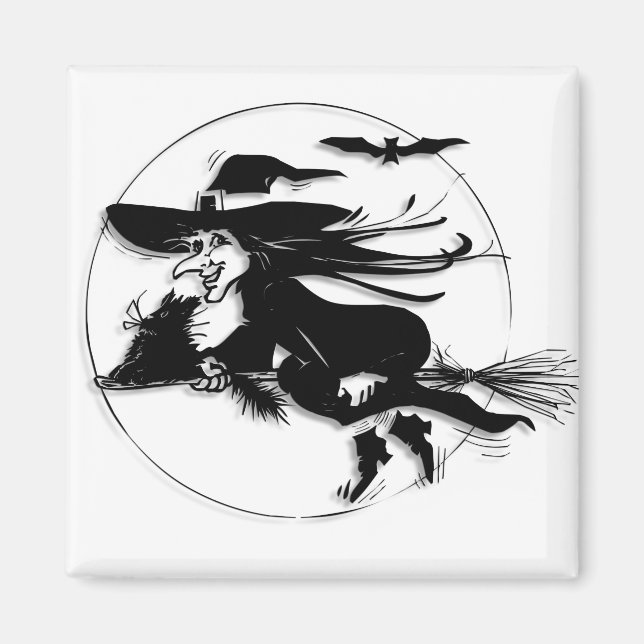 Halloween Witch Magnet (Framsidan)