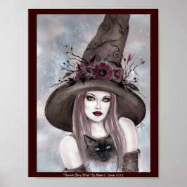 Halloween Witch med kattunge poster av Renee Lavoi