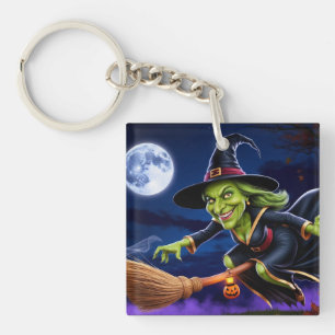 Halloween/Witch-nyckelkedja