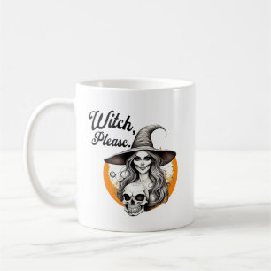 Halloween Witch och Skeleton Witch, snälla Kaffemugg
