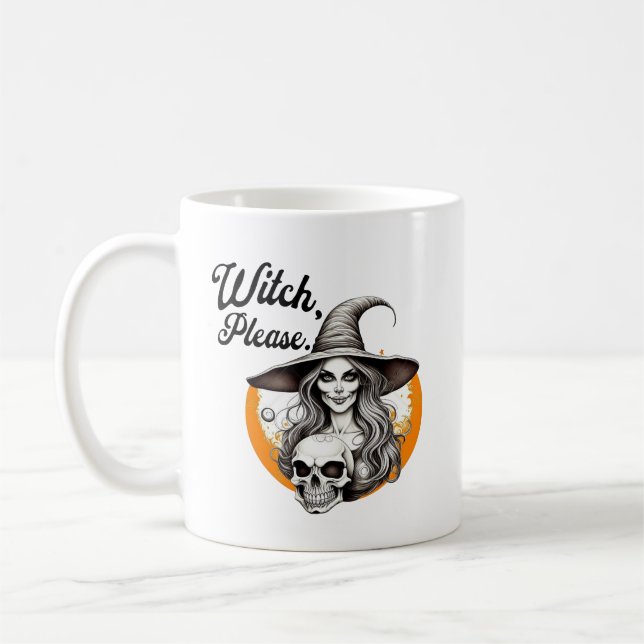 Halloween Witch och Skeleton Witch, snälla Kaffemugg (Vänster)