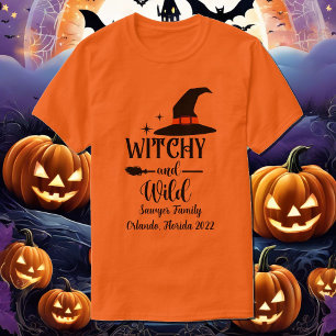 Halloween Witch Personalize Namn Group Vacation T Shirt