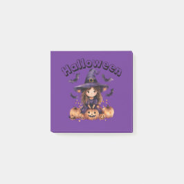 Halloween Witch Post-it Notes