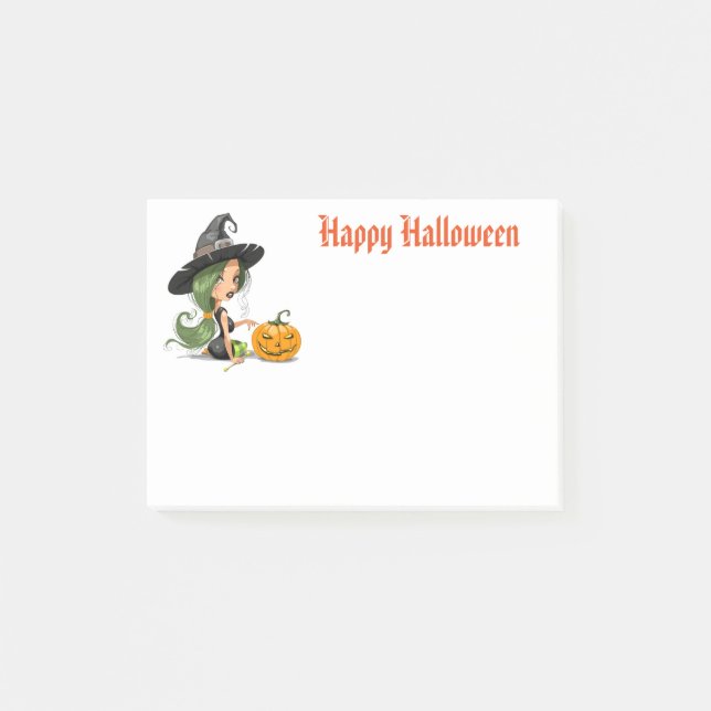 Halloween Witch Post Notes Post-it Block (Framsida)