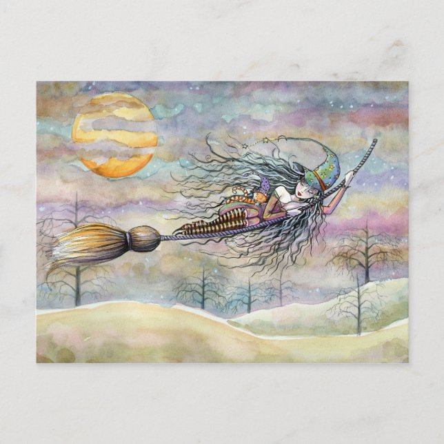 Halloween Witch Postcard Molly av Harrison Vykort (Framsida)