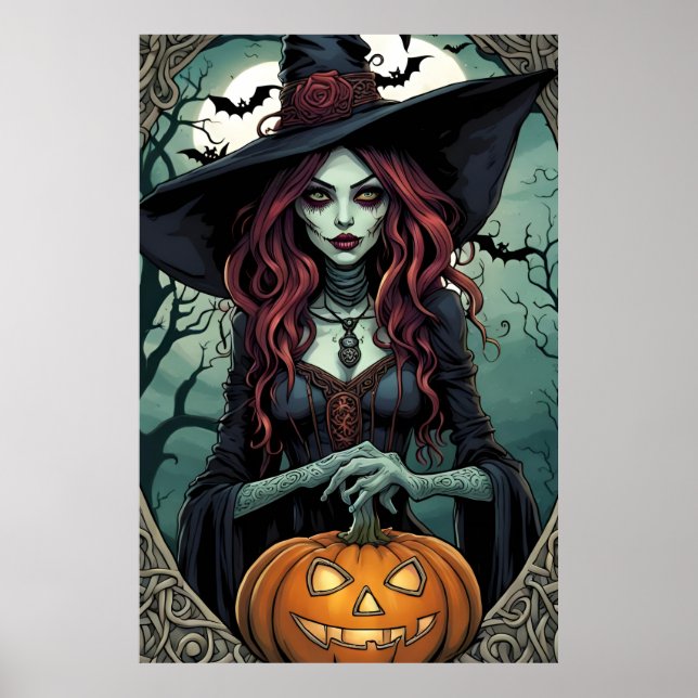Halloween Witch Poster (Framsidan)
