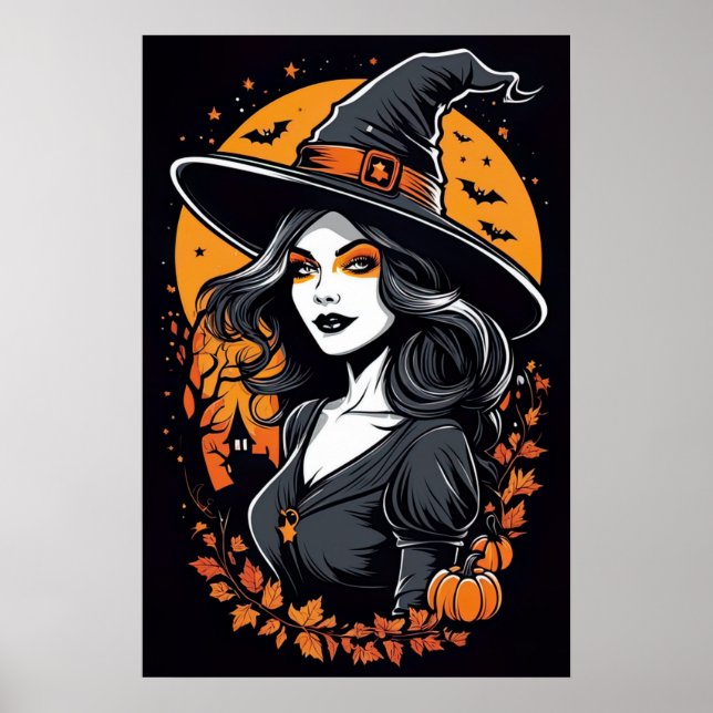 Halloween Witch Poster (Framsidan)