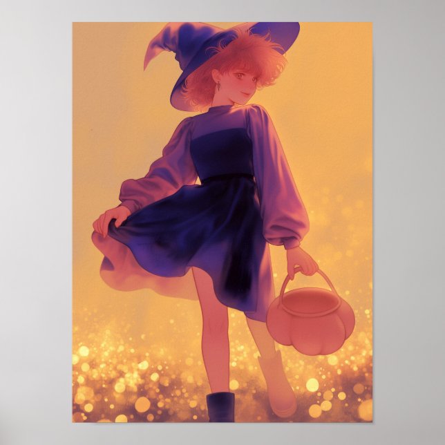 Halloween Witch Poster (Framsidan)