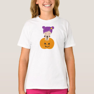 Halloween, Witch, Pumpkin, Boo, Bus eller godis T Shirt