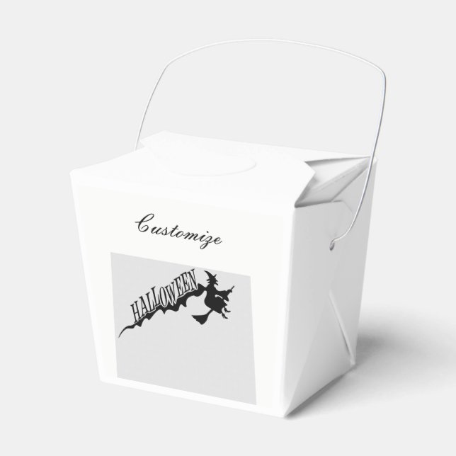 Halloween Witch Riding Broom Thunder_Cove Presentaskar (Framsidan Sidan)