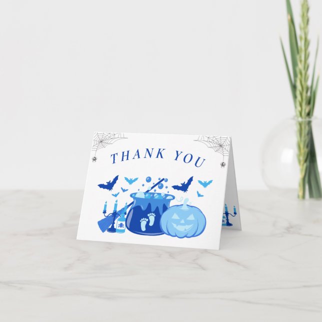 Halloween Witch Rosa Baby Shower Tack (Framsida)