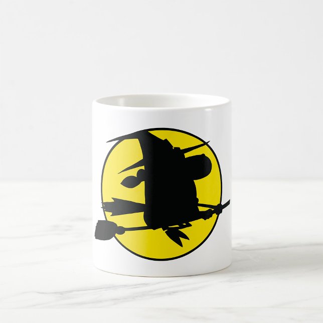 Halloween Witch Silhouette Kaffemugg (Skapare uppladdad)