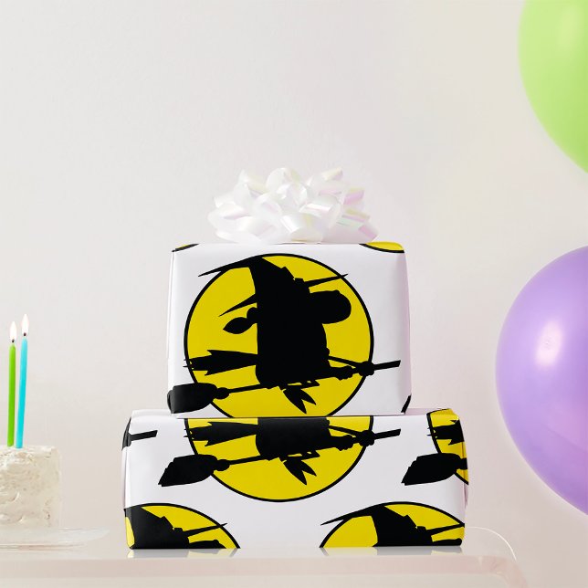 Halloween Witch Silhouette Presentpapper (Skapare uppladdad)