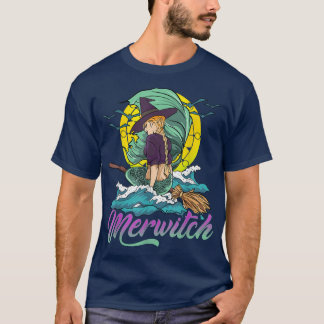 Halloween Witch Sjöjungfru Merwitch Crossover T Shirt