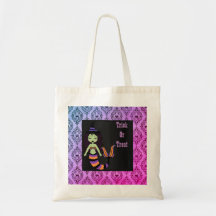 Halloween Witch-Sjöjungfrun behandlar säck Tote Ba