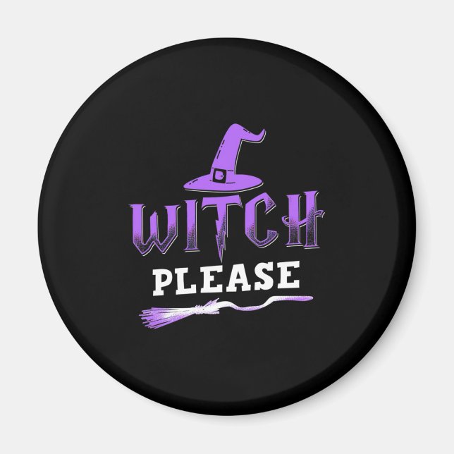 Halloween Witch, snälla Magnet (Framsidan)
