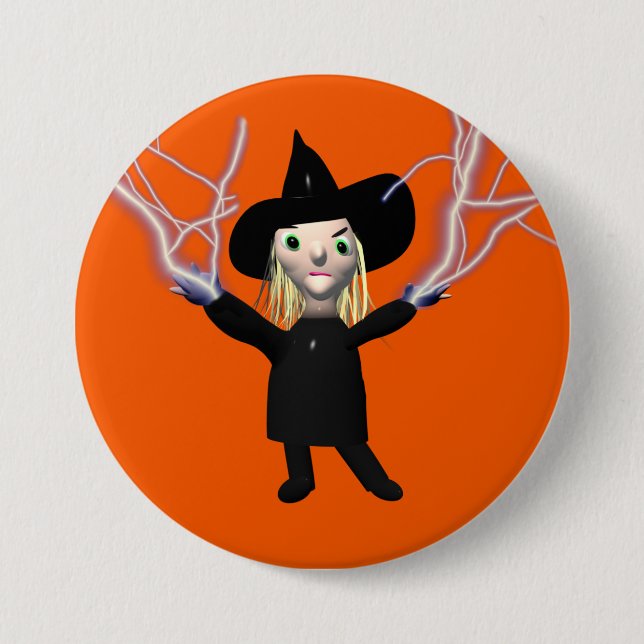 Halloween Witch Spell Knapp (Framsida)