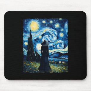 Halloween Witch Starry Night Van Gogh Aesthetic Pa Musmatta