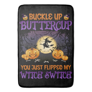 Halloween Witch Switch Buckle Up Butterpe Badrumsmatta