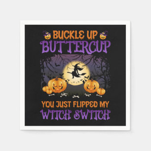 Halloween Witch Switch Buckle Up Butterpe Pappersservett