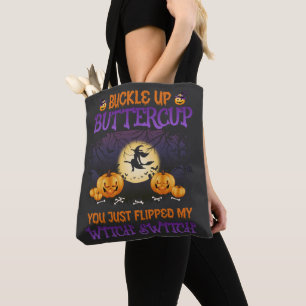 Halloween Witch Switch Buckle Up Butterpe Tygkasse