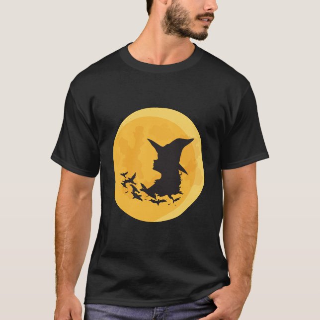 Halloween Witch T Shirt (Framsida)