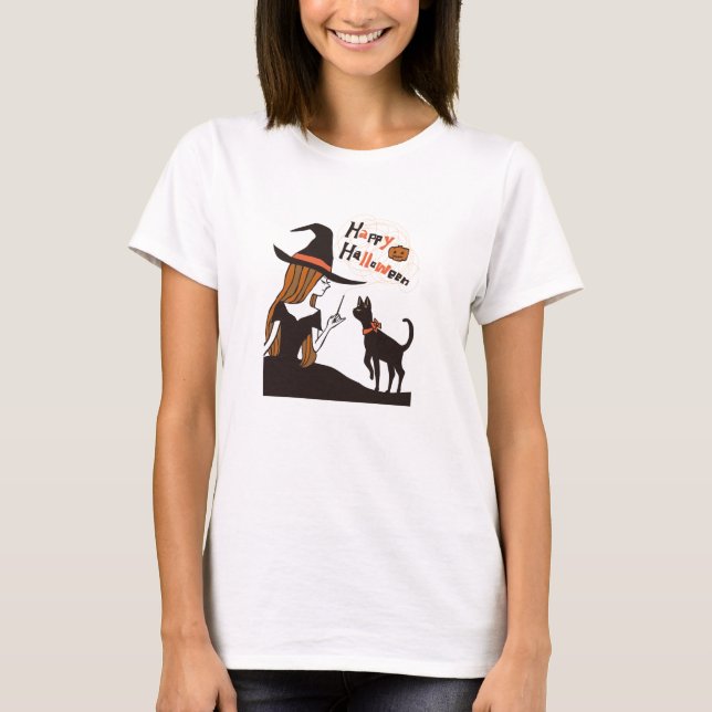 halloween (witch) t shirt (Framsida)
