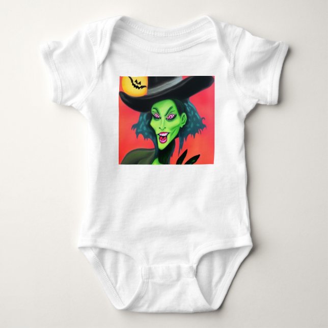 Halloween Witch T Shirt (Framsida)