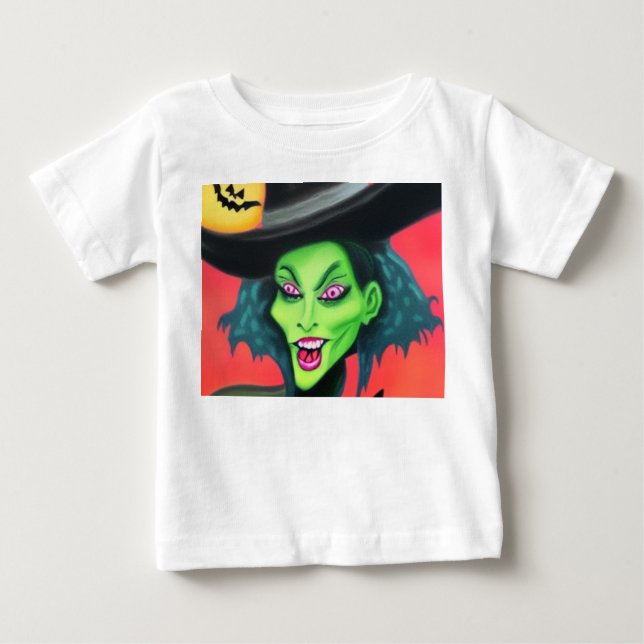 Halloween Witch T Shirt (Framsida)